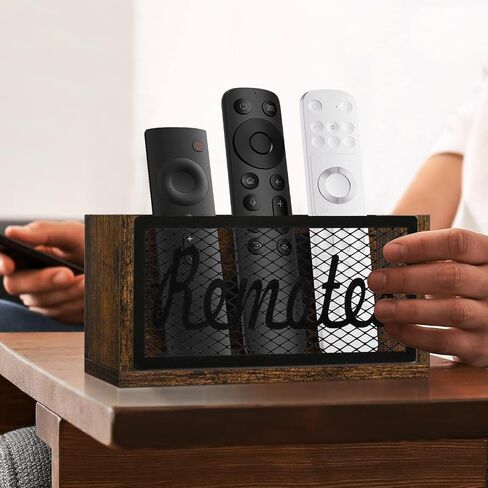 حامل جهاز التحكم عن بعد، حامل جهاز التحكم عن بعد للتلفزيون مثبت على الحائط، علبة منظم جهاز التحكم عن بعد للطاولة، منظم التحكم عن بعد لغرفة المعيشة وغرفة النوم وديكور المنزل in Kuwait