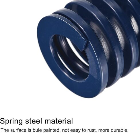 uxcell 3D Printer Die Spring, 35mm OD 85mm Long Spiral Stamping Light Load Compression Mould Die Springs for 3D Printer Electric Part, Blue in Saudi Arabia