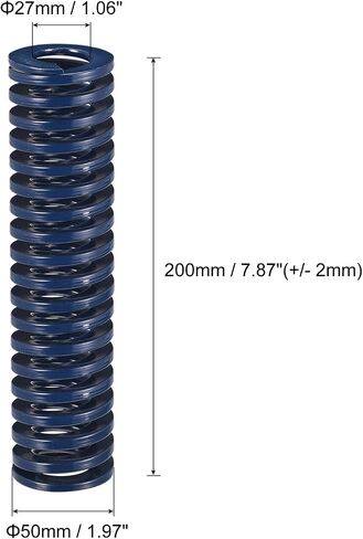 uxcell 3D Printer Die Spring, 35mm OD 85mm Long Spiral Stamping Light Load Compression Mould Die Springs for 3D Printer Electric Part, Blue in Saudi Arabia