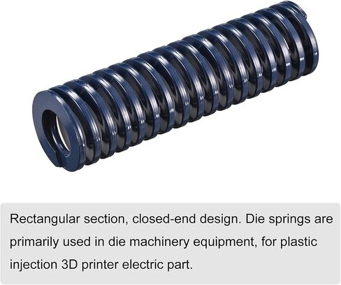 uxcell 3D Printer Die Spring, 35mm OD 85mm Long Spiral Stamping Light Load Compression Mould Die Springs for 3D Printer Electric Part, Blue in Saudi Arabia