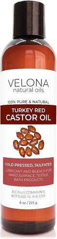 velona Castor Oil Turkey Red 2 fl oz | 100% Pure and Natural Carrier Oil | Cold Pressed | Hair, Body and Skin Care | Use Today - Enjoy Results in Saudi Arabia