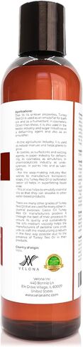 velona Castor Oil Turkey Red 2 fl oz | 100% Pure and Natural Carrier Oil | Cold Pressed | Hair, Body and Skin Care | Use Today - Enjoy Results in Saudi Arabia