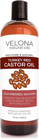velona Castor Oil Turkey Red 2 fl oz | 100% Pure and Natural Carrier Oil | Cold Pressed | Hair, Body and Skin Care | Use Today - Enjoy Results in Saudi Arabia
