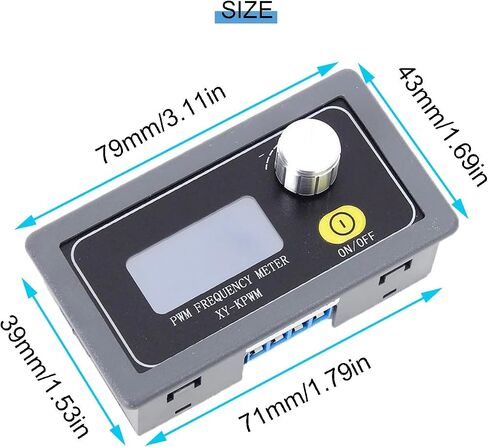 وحدة مولد إشارة PWM 1-قناة 1 هرتز-150 كيلو هرتز PWM تردد النبض دورة العمل وحدة قابلة للتعديل شاشة LCD مع كابل أحمر وأسود in Saudi Arabia