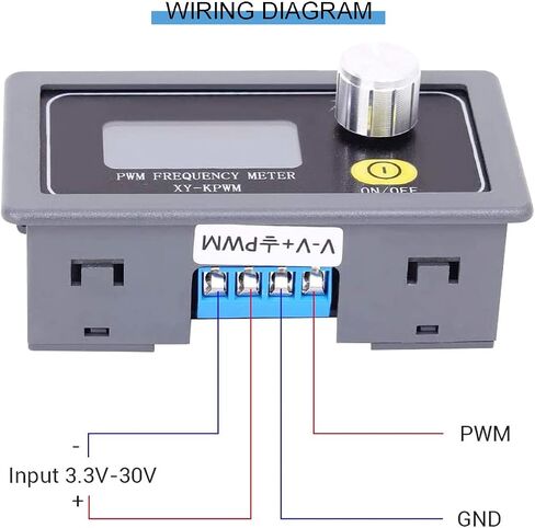 وحدة مولد إشارة PWM 1-قناة 1 هرتز-150 كيلو هرتز PWM تردد النبض دورة العمل وحدة قابلة للتعديل شاشة LCD مع كابل أحمر وأسود in Saudi Arabia