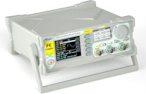 FY6900 DDS Signal Generator, 60MHz Frequency Meter Counter, 250MSa/s Double Channel Function Generator, Arbitrary Waveform, High Precision, LCD Display with Graphics in Saudi Arabia