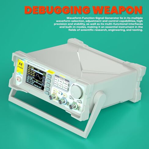FY6900 DDS Signal Generator, 60MHz Frequency Meter Counter, 250MSa/s Double Channel Function Generator, Arbitrary Waveform, High Precision, LCD Display with Graphics in Saudi Arabia