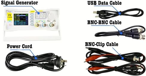 FY6900 DDS Signal Generator, 60MHz Frequency Meter Counter, 250MSa/s Double Channel Function Generator, Arbitrary Waveform, High Precision, LCD Display with Graphics in Saudi Arabia