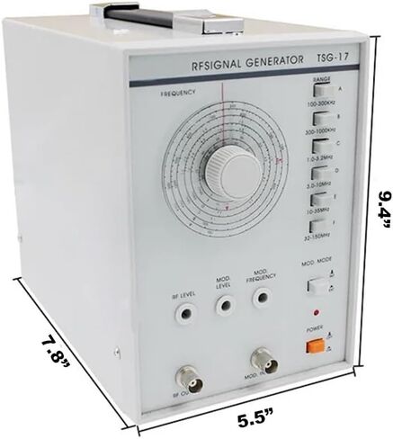 Signal Generator, 100kHz-150MHZ High Frequency RF/AM Radio Frequency Generator, 110V Signal Generator, Sine Wave & Amplitude-modulated Wave, Accuracy ±5% (TSG-17) in Saudi Arabia