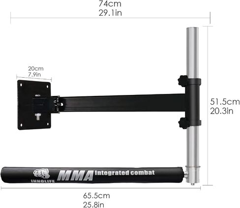 Wall Mount MMA Boxing Speed Trainer Punching Spinning Bar in Saudi Arabia