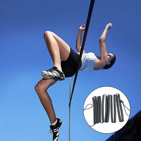 High Jump Training Equipment High Jump Bungee Elastic Crossbar Foam Track and Field Jumping Crossbars for Beginners Men Women Track Field Equipment Training Accessories, 7.87 ft in Kuwait