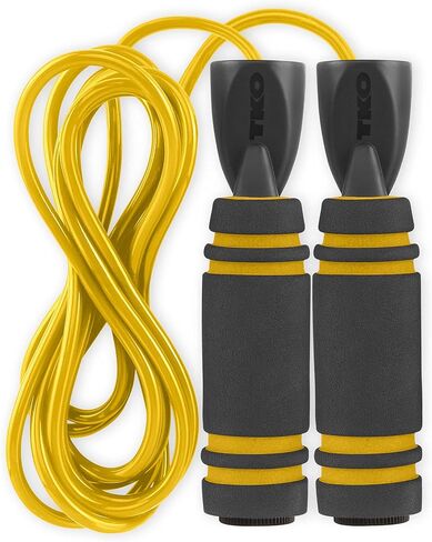 TKO Weighted Jump Rope for Adult Fitness | 2-0.5 lb Removable Weights | 9 FT Long for Cardio Exercise Workouts, Non-Slip Handles in Saudi Arabia