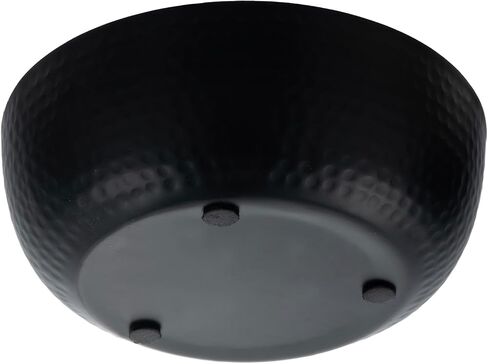 MyGift 8 Inch Art Deco Hammered Black Metal Decorative Bowl with Copper Tone Interior, Home Decor Coffee Table Candy Dish, Key Wallet Catchall - Handcrafted in India in Saudi Arabia