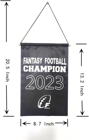 Fantasy Football Championship Banner Flags Trophy, 8.7 x 13.2 Inch in Saudi Arabia
