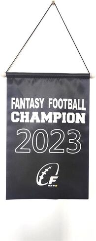 Fantasy Football Championship Banner Flags Trophy, 8.7 x 13.2 Inch in Saudi Arabia