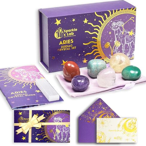 Aquarius Crystals Gift Set Zodiac Signs Healing Crystals Set Birthstones Aquarius Astrology Crystals Healing Stones Gifts Gifts for Her Birthday Gifts for Women Men in Saudi Arabia