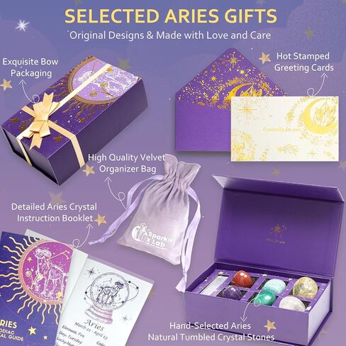 Aquarius Crystals Gift Set Zodiac Signs Healing Crystals Set Birthstones Aquarius Astrology Crystals Healing Stones Gifts Gifts for Her Birthday Gifts for Women Men in Saudi Arabia