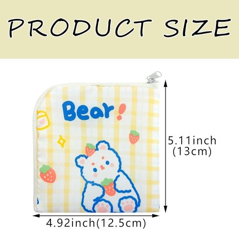 6 قطع من حقيبة تخزين المناديل الصحية المحمولة مع سحابات صغيرة للرضاعة وحقيبة فترة الحيض للنساء والفتيات (6 أنماط) in Kuwait