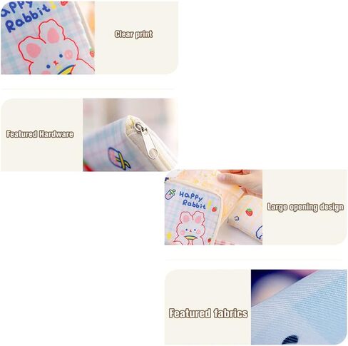 6 قطع من حقيبة تخزين المناديل الصحية المحمولة مع سحابات صغيرة للرضاعة وحقيبة فترة الحيض للنساء والفتيات (6 أنماط) in Kuwait