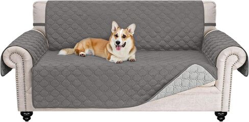 Couch Cover for 3 Cushion Couch Sofa Pet Friendly Sofa Covers Washable Dog Couch Covers Protector Sofa Slipcover(Sofa, Black/Beige) in Saudi Arabia