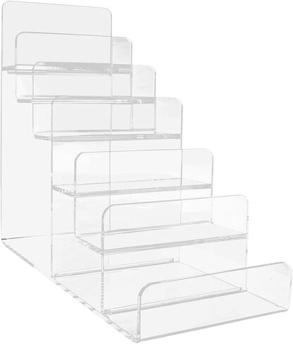 Acrylic Display Rack, Perfume Organiser, Wallet Display Rack, Cosmetic Display Rack for Home Decoration (4 Tiers) in Saudi Arabia
