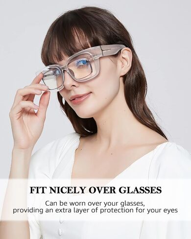 Oversized Fit Over Blue Light Blocking Glasses for Women Men Lightweight TR90 Frame BL7511 in Saudi Arabia