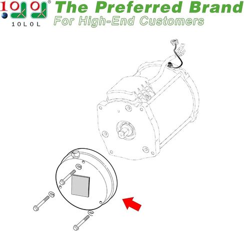 10L0L Upgrade Fits EZGO RXV Golf Cart Motor Brake, High Performance Motor Brake Replace OEM Part# 610065 605867 RXV Series Carts 2008 & UP - RXV, Freedom, Shuttle 2+2, Elite, Golf Car in Saudi Arabia