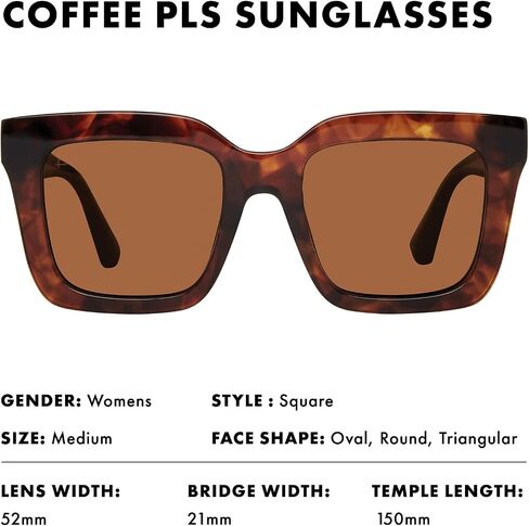 Prive Revaux Coffee Pls Sunglasses – Handcrafted, Scratch & Impact Resistant Lenses with 100% UV Protection – For Women in Saudi Arabia