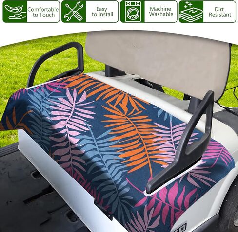 أغطية مقاعد عربة الجولف KKUYT، أغطية مقاعد EZGO، بطانية مقعد عربة الجولف من الألياف الدقيقة، منشفة مقعد عربة الجولف العالمية مقاس 55 × 32 بوصة، تناسب معظم سيارات نادي EZGO ومقاعد لشخصين (النمط 1) in Kuwait