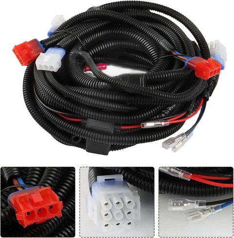 WFLNHB Deluxe Golf Cart Light Kit Replacement for DS Club Car 1993-Up, Full Headlight Taillight Kit with RGB Daytime Running Lamp Low High Beam Turn Signal Horn Brake Pad Hazard Blinker in Saudi Arabia