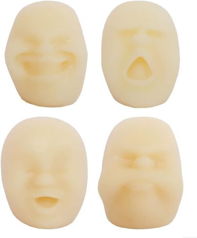 4 قطعة/المجموعة/مجموعة كرة وجه بشرية مضادة للإجهاد بتصميم ياباني كاومارو in Kuwait