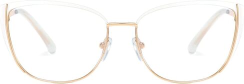 kachawoo Blue Light Blocking Glasses Retro Women Optical Metal Frame Cat Eye Glasses in Saudi Arabia