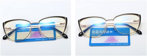 kachawoo Blue Light Blocking Glasses Retro Women Optical Metal Frame Cat Eye Glasses in Saudi Arabia