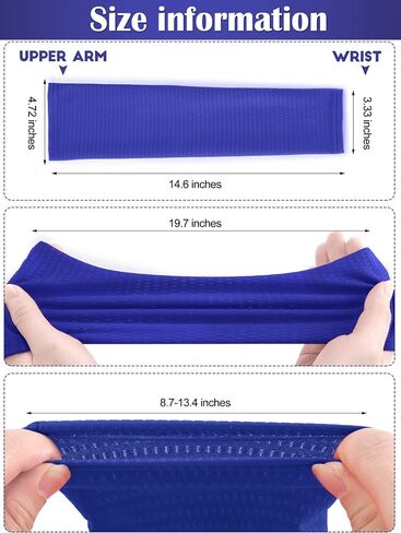 Bememo 9 Pairs Quick Drying UV Sun Protection Arm Sleeves for Men and Women Ice Silk Cooling Breathable Mesh Arm Sleeves for Sports Garden Working Cycling Tattoo Cover up(Black, Grey, Royal Blue) in Saudi Arabia