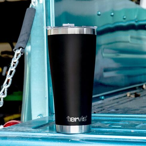 كوب Tervis ذو الجدران الثلاثية لجامعة ألاباما قرمزي تايد معزول يحافظ على المشروبات باردة وساخنة، 30oz - الفولاذ المقاوم للصدأ، التقليد in Saudi Arabia
