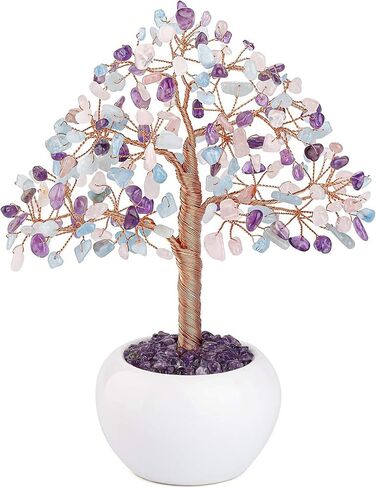 CrystalTears Green Aventurine Crystal Money Tree Feng Shui Natural Healing Crystal Gemstone Bonsai Tree for Home Office Decor Good Luck in Saudi Arabia
