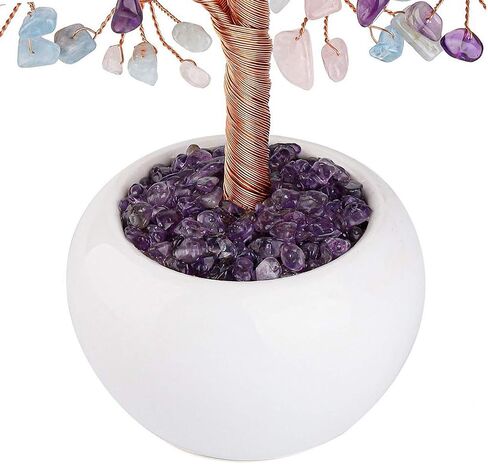 CrystalTears Green Aventurine Crystal Money Tree Feng Shui Natural Healing Crystal Gemstone Bonsai Tree for Home Office Decor Good Luck in Saudi Arabia