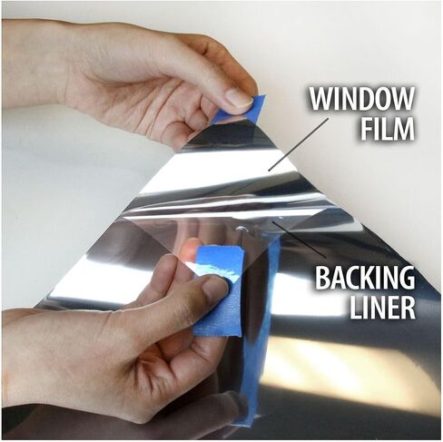 BDF RPRGY Window Film Premium Heat Control and Daytime Privacy Silver/Gray - 36in X 14ft in Saudi Arabia