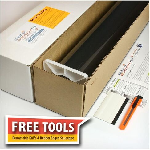 BDF RPRGY Window Film Premium Heat Control and Daytime Privacy Silver/Gray - 36in X 14ft in Saudi Arabia
