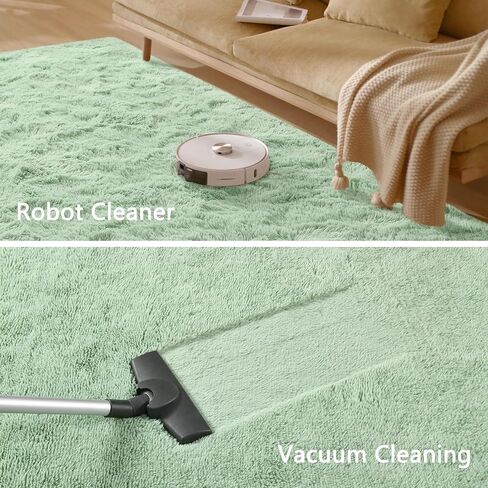 Soft Area Rugs for Living Room Bedroom, 4x6 Feet Beige Shag Rug Carpet, Plush Fluffy Carpet for Kids Girls Room, Nursery Dorm, Home Decor, High Pile, Anti-Slip, Non Shedding in Saudi Arabia