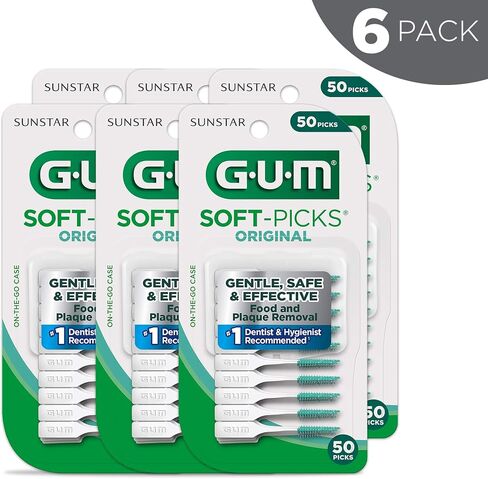 GUM-6323R Soft-Picks Original Dental Picks, 50 Count (Pack of 6) in Saudi Arabia