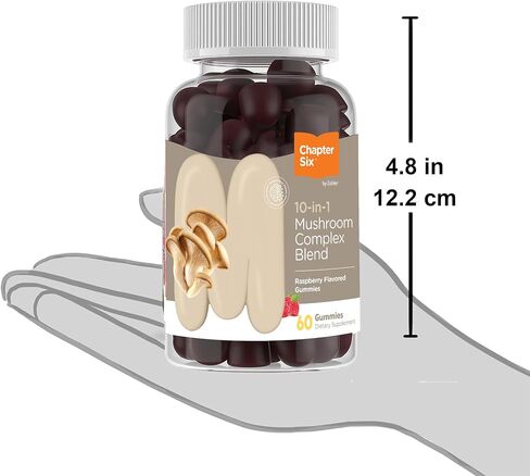 Zahler Chapter Six 10 in 1 Mushroom Complex Blend, Raspberry Flavored 180 count. in Saudi Arabia