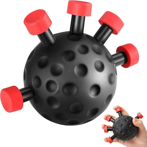 Hand Grip Strengthener, Finger Strengthener Finger Exerciser Ball, Finger Trainer Exercise Five Finger, Hand Strengthener Workout Equipment for Climbing, Musician and Balls Games in Saudi Arabia