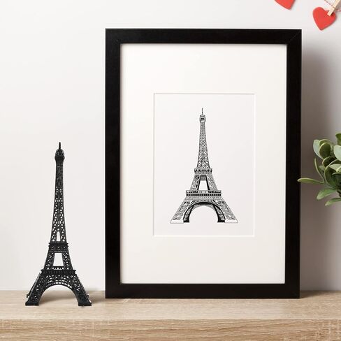 9 Pcs Eiffel Tower Statue Decor Alloy Metal Paris Eiffel Tower Decor French Eiffel Tower Decoration Gift for Cake Topper Table Stand Holder Collectible Figurines(7'') in Saudi Arabia