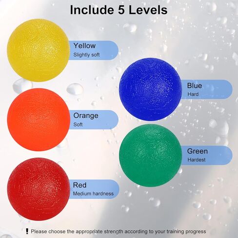 supregear Hand Exercise Ball, Squeeze Exercise Stress Balls Hand Grip Strength Trainer for Fingers, Hands Therapy/Exercise, Carpal Tunnel, Grip Strength and Stress Relief in Kuwait