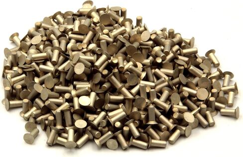 مسامير صلبة غاطسة مقاس 3/32 بوصة، طول 1/4 بوصة، 1/8 رطل. عبوة من 500 قطعة. ألومنيوم ناعم، 100 درجة. غاطسة in Kuwait