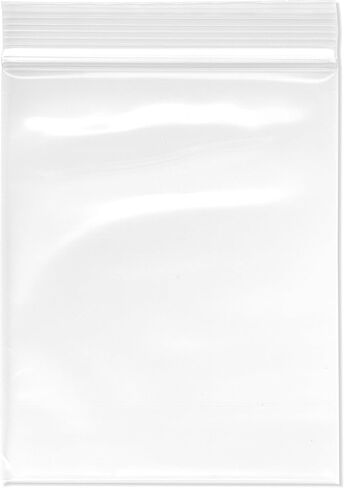 Plymor 4" x 5" (Pack of 100), 4 Mil Heavy Duty Zipper Reclosable Plastic Bags in Saudi Arabia
