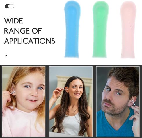 أطراف تنظيف الأذن من السيليكون من مينكيسي - 15 قطعة من غطاء ملعقة الأذن وغطاء منتقي شمع الأذن، أطراف إزالة شمع الأذن، ملحق ناعم وسهل التنظيف ومزيل شمع الأذن in Kuwait