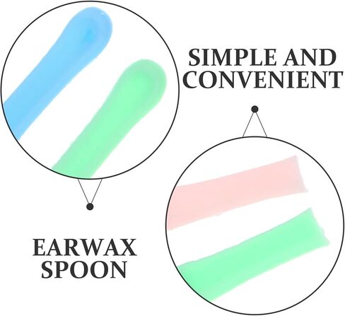 أطراف تنظيف الأذن من السيليكون من مينكيسي - 15 قطعة من غطاء ملعقة الأذن وغطاء منتقي شمع الأذن، أطراف إزالة شمع الأذن، ملحق ناعم وسهل التنظيف ومزيل شمع الأذن in Kuwait