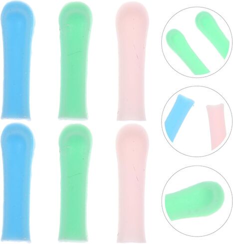 أطراف تنظيف الأذن من السيليكون من مينكيسي - 15 قطعة من غطاء ملعقة الأذن وغطاء منتقي شمع الأذن، أطراف إزالة شمع الأذن، ملحق ناعم وسهل التنظيف ومزيل شمع الأذن in Kuwait